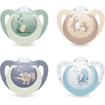 NUK First Choice Baby Dummies 0-6 Months Orthodontic Soothers Soothes 99% of Babies** Blue 4 Count NUK First Choice Baby Dummies 0-6 Months Orthodontic Soothers Soothes 99% of Babies** Blue 4 Count