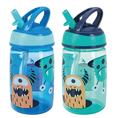 Nuby Mighty Swig Water Bottle - No Spill Active Toddler Sippy Cup - 360ml / 12oz Nuby Mighty Swig Water Bottle - No Spill Active Toddler Sippy Cup - 360ml / 12oz