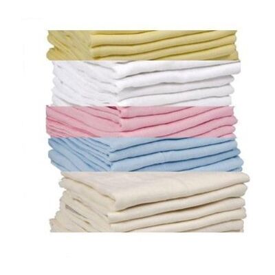 DUDU N GIRLIE 6 x Supreme Quality Muslin Squares 100% Cotton 72X 72CM (3 Cream/3 White) DUDU N GIRLIE 6 x Supreme Quality Muslin Squares 100% Cotton 72X 72CM (3 Cream/3 White)