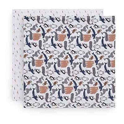 Jollein 535-852-65349 Muslin Cloths Polar Pack of 2 115 x 115 cm Jollein 535-852-65349 Muslin Cloths Polar Pack of 2 115 x 115 cm