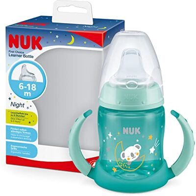 NUK First Choice Sippy Cup Night 6-18 Months 150 ml Glow in the Dark Handles - sippy cup NUK First Choice Sippy Cup Night 6-18 Months 150 ml Glow in the Dark Handles - sippy cup