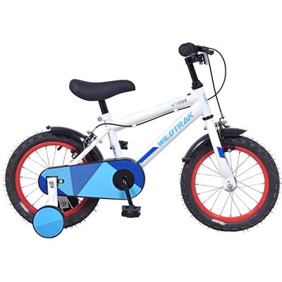 Wildtrak 16 Inch Bike for Children 4-6 Years with Stabilisers Blue Wildtrak 16 Inch Bike for Children 4-6 Years with Stabilisers Blue