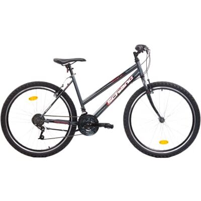 F.lli Schiano Ghost 26" Bicycle, MTB Woman/men Bike, Anthracite-red F.lli Schiano Ghost 26" Bicycle, MTB Woman/men Bike, Anthracite-red