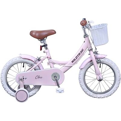 Wildtrak Chic 14 Inch Heritage Bike for Children 3-5 Years Old with Training Wheels Pink Wildtrak Chic 14 Inch Heritage Bike for Children 3-5 Years Old with Training Wheels Pink