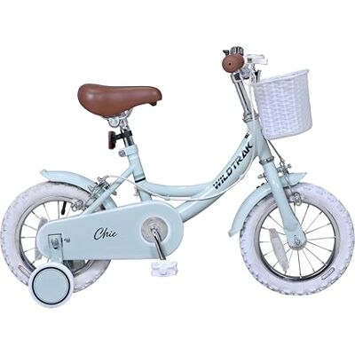 Wildtrak Chic 12 Inch Heritage Bike for Children 2-4 Years Old with Training Wheels Green Wildtrak Chic 12 Inch Heritage Bike for Children 2-4 Years Old with Training Wheels Green