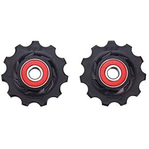 BBB Cycling 2x 12-T RollerBoys Ceramic Pulley Wheels Derailleur Jockey Wheels for 11-Speed SRAM Road Bike Compatible Bushings Included BDP-16 BBB Cycling 2x 12-T RollerBoys Ceramic Pulley Wheels Derailleur Jockey Wheels for 11-Speed SRAM Road Bike Compatible Bushings Included BDP-16