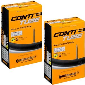 Continental Race 28 700 x 25-32c Bike Inner Tubes with Presta 60mm Valve (Pair),Black Continental Race 28 700 x 25-32c Bike Inner Tubes with Presta 60mm Valve (Pair),Black