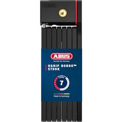 Abus uGrip Bordo 5700 Big - 3.2ft - Steel Links - Black - Bike Lock Abus uGrip Bordo 5700 Big - 3.2ft - Steel Links - Black - Bike Lock
