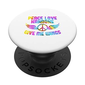 Peace love night karaoke singer Japan music Peace Sign Saying Singer Karaoke Bar Peace Love Karaoke PopSockets Swappable PopGrip