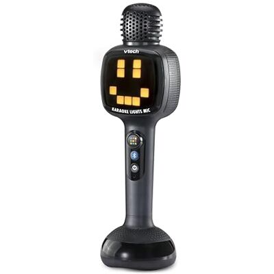 VTech Karaoke Lights Mic, With Voice Removal, 6 Voice Modes, Pixel Light Show, Bluetooth Compatible, Built-In Songs, For Ages 14, 15, 16, 17+ Years Old, English Version VTech Karaoke Lights Mic, With Voice Removal, 6 Voice Modes, Pixel Light Show, Bluetooth Compatible, Built-In Songs, For Ages 14, 15, 16, 17+ Years Old, English Version