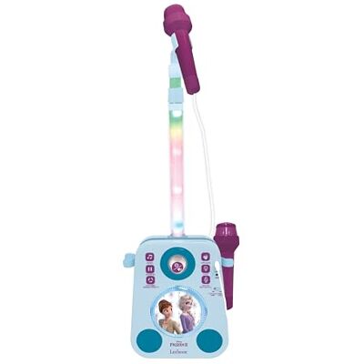 LEXIBOOK , Frozen, Musical Lighting Speaker with 2 Microphones, Demo Songs, MP3 Plug, Blue/Purple, K140FZLXB LEXIBOOK , Frozen, Musical Lighting Speaker with 2 Microphones, Demo Songs, MP3 Plug, Blue/Purple, K140FZLXB