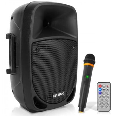 Pyle PA Music Box, Party Box, Portable Karaoke Machine with Microphone, Party Speaker with Bluetooth, Sound System 8 Inch Subwoofer, PA System Complete Set, Karaoke Set LED Battery Display, MP3/USB/SD Pyle PA Music Box, Party Box, Portable Karaoke Machine with Microphone, Party Speaker with Bluetooth, Sound System 8 Inch Subwoofer, PA System Complete Set, Karaoke Set LED Battery Display, MP3/USB/SD