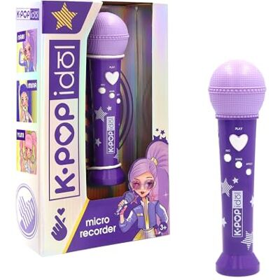 K-POP IDOL IMC Toys K-Pop Microphone Recorder Toy – Kids Singing Microphone with Record & Playback, Lights & Sound Effects, Music Role Play Toy for Children K-POP IDOL IMC Toys K-Pop Microphone Recorder Toy – Kids Singing Microphone with Record & Playback, Lights & Sound Effects, Music Role Play Toy for Children