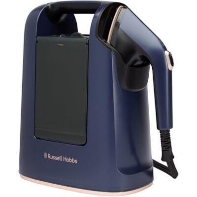 Russell Hobbs Handheld Clothes Steamer, Steam Genie Maestro, 1700W 25g and Min Continuous Steam Output, 45sec Quick Heatup, 750ml Water Tank, Portable 2in1 Design, 2 Attachments for Curtains Russell Hobbs Handheld Clothes Steamer, Steam Genie Maestro, 1700W 25g and Min Continuous Steam Output, 45sec Quick Heatup, 750ml Water Tank, Portable 2in1 Design, 2 Attachments for Curtains