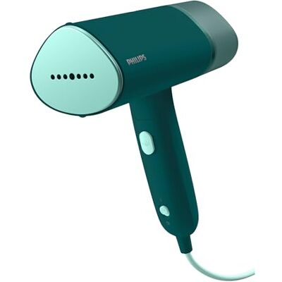 Philips Handheld Garment Steamer 3000 Series, 20 g/min, No Burns Guaranteed No burns on ironable fabrics, 1000W handheld clothes steamer, 120ml tank, storage pouch, ready in ~30'' (STH3020/70) Philips Handheld Garment Steamer 3000 Series, 20 g/min, No Burns Guaranteed No burns on ironable fabrics, 1000W handheld clothes steamer, 120ml tank, storage pouch, ready in ~30'' (STH3020/70)