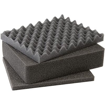 PELI 1201 Replacement Foam Set, Original Protector Case Accessory, Compatible 1200, Colour: Black PELI 1201 Replacement Foam Set, Original Protector Case Accessory, Compatible 1200, Colour: Black