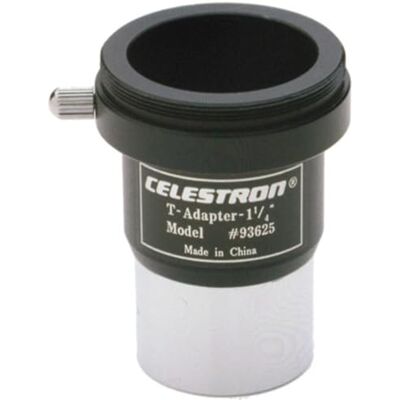 Celestron 93625 1.25 Inch Universal SLR or DSLR Camera T-Adapter, Silver/Black Celestron 93625 1.25 Inch Universal SLR or DSLR Camera T-Adapter, Silver/Black