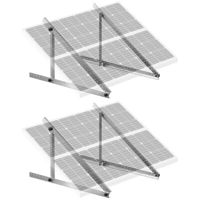 VEVOR 2 Sets Solar Panel Mounting Brackets 45-Inch, 0 to 90° Adjustable Tilt Mount Brackets Support 100-400W Solar Panels, Lightweight Aluminum Brackets with Folding Tilt Legs for RV Boat Off-Grid VEVOR 2 Sets Solar Panel Mounting Brackets 45-Inch, 0 to 90° Adjustable Tilt Mount Brackets Support 100-400W Solar Panels, Lightweight Aluminum Brackets with Folding Tilt Legs for RV Boat Off-Grid