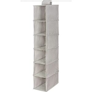 COMPACTOR Wardrobe Organizer - 30x18x94 cm, 6 Compartments, Gray - Organizer COMPACTOR Wardrobe Organizer - 30x18x94 cm, 6 Compartments, Gray - Organizer
