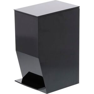 YAMAZAKI 3386 TOWER Sanitary Step-On Trash Can, Black, ABS Resin, Minimalist Design, 12 x 19 x 27.5 cm (LxWxH) YAMAZAKI 3386 TOWER Sanitary Step-On Trash Can, Black, ABS Resin, Minimalist Design, 12 x 19 x 27.5 cm (LxWxH)