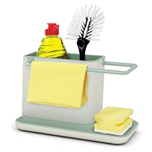 Joseph Joseph Caddy Kitchen Sink Area Organiser with Sponge Holder and Cloth Hanger Stone/Sage Joseph Joseph Caddy Kitchen Sink Area Organiser with Sponge Holder and Cloth Hanger Stone/Sage