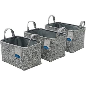 JVL Urban Set of 3 Rectangle Paper Storage Baskets - Storage JVL Urban Set of 3 Rectangle Paper Storage Baskets - Storage