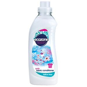 Ecozone Concentrated Purity Fabric Conditioner, Tallow Free, Gentle Fresh Fragrance, Sensitive Clothing Softener for Washing Machines, Natural Vegan Eco Friendly Plant-Based Liquid (1 Litre/37 Washes)