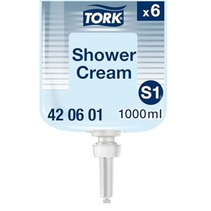 Tork Hair & Body Liquid Soap - 420601-2-in-1 Shower Gel and Shampoo for S1 Dispenser Systems - Premium Quality, Fresh Fragrance, Unisex, 6 x 1000 ml