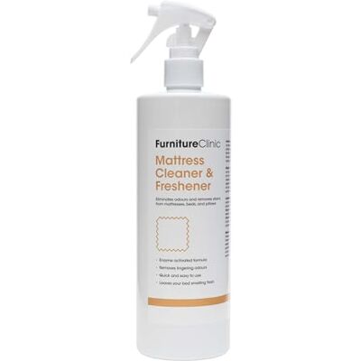Furniture Clinic Mattress Cleaner & Freshener Odour Eliminator & Deodoriser Eliminates Odours and Removes Stains Enzyme Cleaner Urine Neutraliser For All Mattresses, Beds, & Pillows 500ml Furniture Clinic Mattress Cleaner & Freshener Odour Eliminator & Deodoriser Eliminates Odours and Removes Stains Enzyme Cleaner Urine Neutraliser For All Mattresses, Beds, & Pillows 500ml