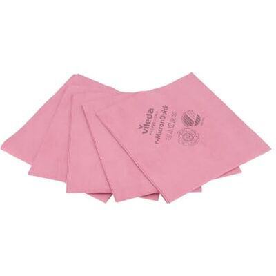 Vileda Professional ,Recycled microfibre cloth r-MicronQuick,Red,5pcs Vileda Professional ,Recycled microfibre cloth r-MicronQuick,Red,5pcs