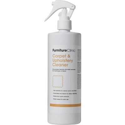 Furniture Clinic Carpet & Upholstery Cleaner Spray Carpet Cleaner Solution for All Fabrics, Textiles & Carpets Stain Remover Safe to Use On Silk & Wool (500ml) Furniture Clinic Carpet & Upholstery Cleaner Spray Carpet Cleaner Solution for All Fabrics, Textiles & Carpets Stain Remover Safe to Use On Silk & Wool (500ml)