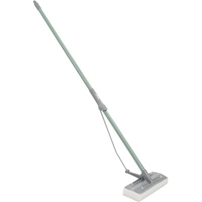 JVL Sponge Floor Mop with Absorbent Head – Green Squeeze Mop JVL Sponge Floor Mop with Absorbent Head – Green Squeeze Mop