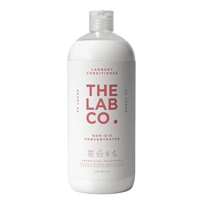 The Lab Co. Energising Fabric Conditioner & Laundry Softener Non-Bio, Ultra-Concentrated, 40 Washes Grapefruit, Amber & Eucalyptus Scent 1 Litre, Vegan & Biodegradable The Lab Co. Energising Fabric Conditioner & Laundry Softener Non-Bio, Ultra-Concentrated, 40 Washes Grapefruit, Amber & Eucalyptus Scent 1 Litre, Vegan & Biodegradable