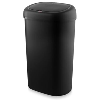 Swan Oval 55L Sensor Bin with Hands-Free Opening, Black, SWKA4522BLK Swan Oval 55L Sensor Bin with Hands-Free Opening, Black, SWKA4522BLK