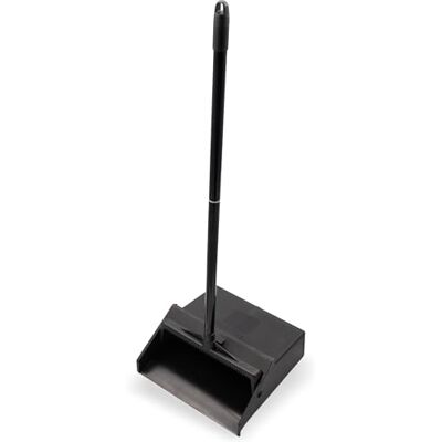 Carlisle FoodService Products Carlisle 36142003 Upright 2-Piece Lobby Dust Pan with Plastic Handle, 2.5 Foot Overall Height, Black Carlisle FoodService Products Carlisle 36142003 Upright 2-Piece Lobby Dust Pan with Plastic Handle, 2.5 Foot Overall Height, Black