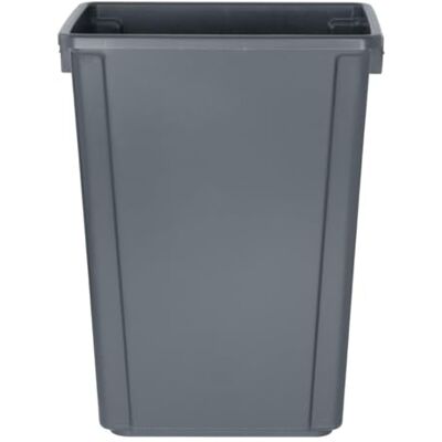 JANTEX Commercial Polypropylene Slimline Waste Bin 60Ltr, Grey, 60 L JANTEX Commercial Polypropylene Slimline Waste Bin 60Ltr, Grey, 60 L