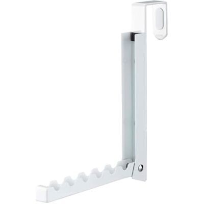 YAMAZAKI 'SMART' 7161 Collapsible Door Hook, White, For Doors Up To 3.6 cm Depth, Door Hanger YAMAZAKI 'SMART' 7161 Collapsible Door Hook, White, For Doors Up To 3.6 cm Depth, Door Hanger