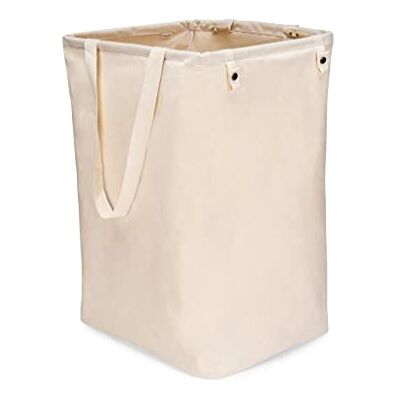 Full Circle Loads of Fun Collapsible Hamper – Laundry Basket for Dirty Clothes & Towels– Tall Standing Organic Cotton Laundry Bag with Long Handles Ideal for Bathroom, Bedroom or Kids’ Room, Natural Full Circle Loads of Fun Collapsible Hamper – Laundry Basket for Dirty Clothes & Towels– Tall Standing Organic Cotton Laundry Bag with Long Handles Ideal for Bathroom, Bedroom or Kids’ Room, Natural