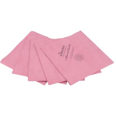 Vileda Professional ,Recycled microfibre cloth r-MicronQuick,Red,5pcs Vileda Professional ,Recycled microfibre cloth r-MicronQuick,Red,5pcs