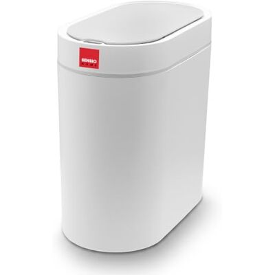 SENSIOHOME 5 Litre Waterproof Trash Can Motion Sensor Bin with Automatic Lid, Smart Bin for Home and Kitchen Hygienic and Safe White Smart Trash Can, Must-Have Kitchen Accessories SENSIOHOME 5 Litre Waterproof Trash Can Motion Sensor Bin with Automatic Lid, Smart Bin for Home and Kitchen Hygienic and Safe White Smart Trash Can, Must-Have Kitchen Accessories