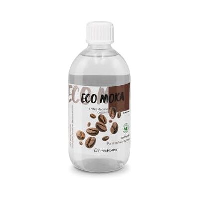 ERRECHOME Eco Moka, Natural Biodegradable Coffee Machine Descaler, Compatible with all Coffee Machines and Kettles, Made in Italy, 500 ml, 5 Uses ERRECHOME Eco Moka, Natural Biodegradable Coffee Machine Descaler, Compatible with all Coffee Machines and Kettles, Made in Italy, 500 ml, 5 Uses