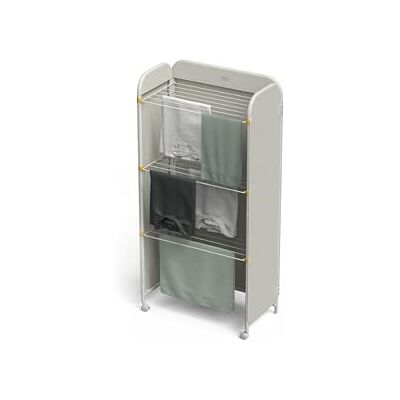 Joseph Joseph Eclipse 3-Tier Adjustable Laundry Drying Rack, Integrated Fabric Cover, Heavy Duty, With Wheels, Folds Flat, 14kg/14m Capacity Joseph Joseph Eclipse 3-Tier Adjustable Laundry Drying Rack, Integrated Fabric Cover, Heavy Duty, With Wheels, Folds Flat, 14kg/14m Capacity