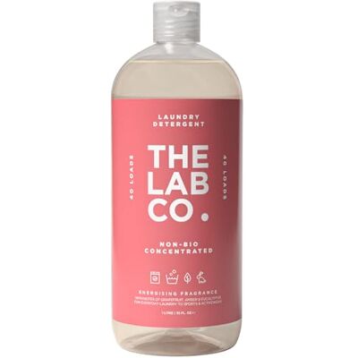 The Lab Co. Non-Bio Concentrated Laundry Detergent 40 Loads, 1L Hormone-kind Fragrance Energising Grapefruit, Amber & Eucalyptus Scent Plant-Based, Vegan, Cruelty-Free, Sensitive Skin Safe The Lab Co. Non-Bio Concentrated Laundry Detergent 40 Loads, 1L Hormone-kind Fragrance Energising Grapefruit, Amber & Eucalyptus Scent Plant-Based, Vegan, Cruelty-Free, Sensitive Skin Safe