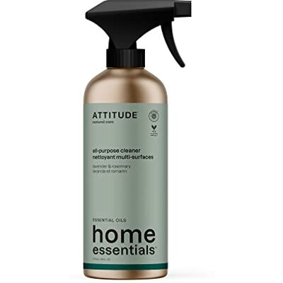 ATTITUDE Multi-Purpose Cleaner, EWG Verified, Plant and Mineral-Based Ingredients, Vegan Household Products, Refillable Aluminum Bottle, Lavender and Rosemary, 473 ml ATTITUDE Multi-Purpose Cleaner, EWG Verified, Plant and Mineral-Based Ingredients, Vegan Household Products, Refillable Aluminum Bottle, Lavender and Rosemary, 473 ml