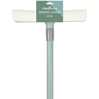 JVL Extendable Sponge Window Cleaner with Telescopic Handle, Streak-Free Glass Cleaning Tool Green JVL Extendable Sponge Window Cleaner with Telescopic Handle, Streak-Free Glass Cleaning Tool Green