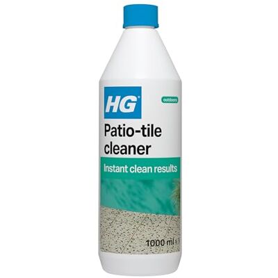HG Patio Tile Cleaner – Concentrated Outdoor Floor Cleaner for Terraces & Paving – Removes Dirt, Algae & Stains from Concrete, Gravel & Stone Tiles – Fast-Acting Formula – 1 Litre HG Patio Tile Cleaner – Concentrated Outdoor Floor Cleaner for Terraces & Paving – Removes Dirt, Algae & Stains from Concrete, Gravel & Stone Tiles – Fast-Acting Formula – 1 Litre