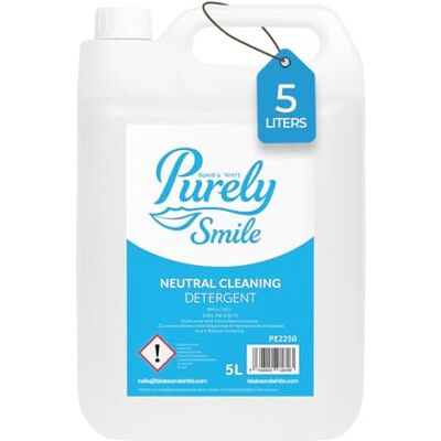 Blake & White Neutral Cleaning Detergent 5L – Purely Smile Multi Purpose Cleaner for All Washable & Hard Surfaces Eco Friendly Oven Cleaner for Oil, Dirt, Grease & Stubborn Food Blake & White Neutral Cleaning Detergent 5L – Purely Smile Multi Purpose Cleaner for All Washable & Hard Surfaces Eco Friendly Oven Cleaner for Oil, Dirt, Grease & Stubborn Food