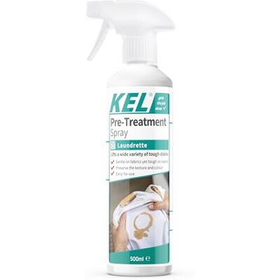 KEL Pre-Treatment Stain Remover Spray Pre-Wash for Fabrics and Upholstery Extra Strong 500ml KEL Pre-Treatment Stain Remover Spray Pre-Wash for Fabrics and Upholstery Extra Strong 500ml