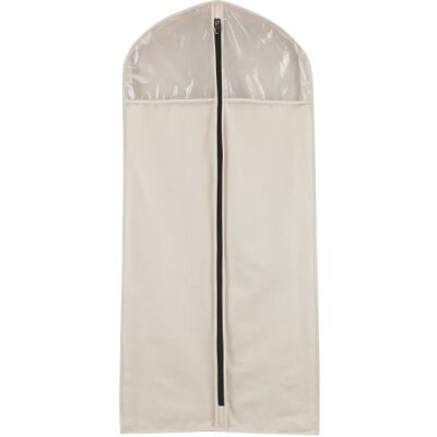 Household Essentials 3392-1 Cedarline Collection Hanging Garment Bag Dress and Suit Protector Natural Cotton Canvas,Off-White Household Essentials 3392-1 Cedarline Collection Hanging Garment Bag Dress and Suit Protector Natural Cotton Canvas,Off-White