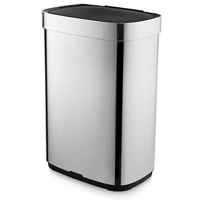 Swan Rectangular 65L Sensor Bin, Stainless Steel, SWKA4512SS Swan Rectangular 65L Sensor Bin, Stainless Steel, SWKA4512SS
